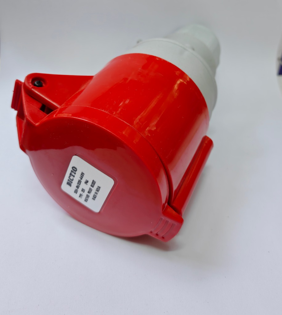 Industrial Plug & Socket 32A 3-Phase IP44 Series (DICTIO Red)